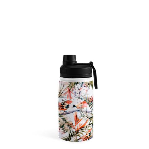Marta Barragan Camarasa Exotic birds in the jungle paradise Water Bottle