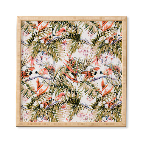 Marta Barragan Camarasa Exotic birds in the jungle paradise Framed Wall Art