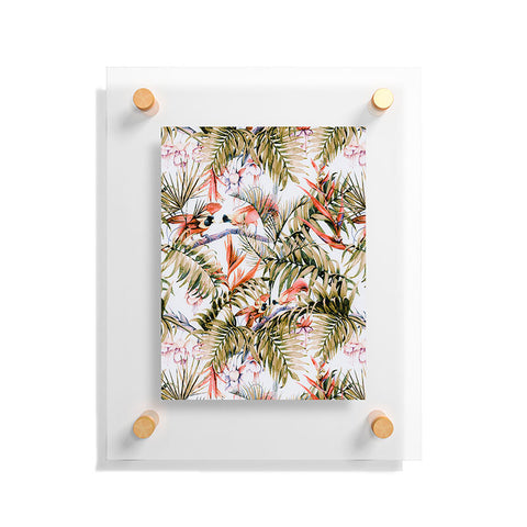 Marta Barragan Camarasa Exotic birds in the jungle paradise Floating Acrylic Print