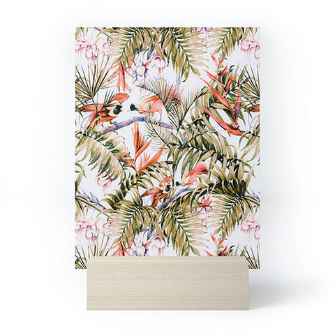 Marta Barragan Camarasa Exotic birds in the jungle paradise Mini Art Print