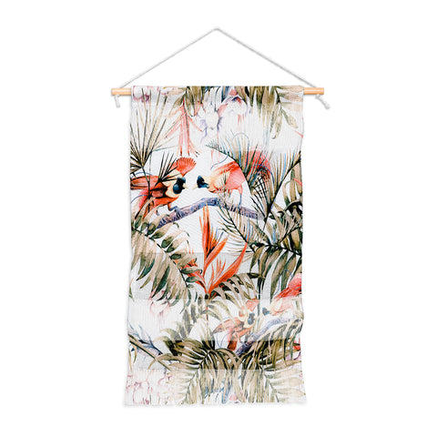 Marta Barragan Camarasa Exotic birds in the jungle paradise Wall Hanging Portrait