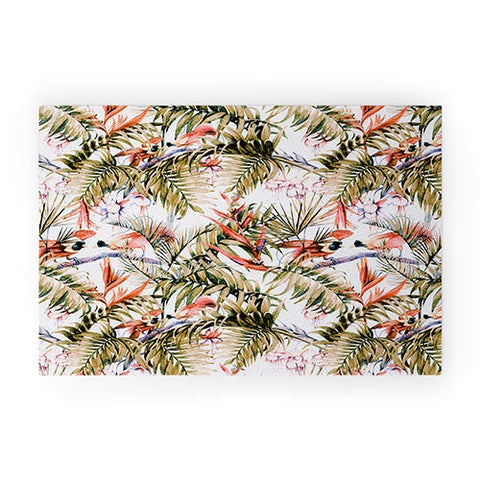 Marta Barragan Camarasa Exotic birds in the jungle paradise Welcome Mat