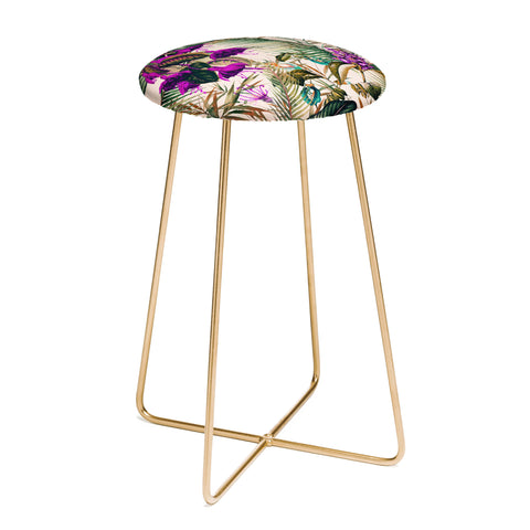 Marta Barragan Camarasa Exotic botanical foliage 018 Counter Stool