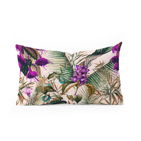 Marta Barragan Camarasa Exotic botanical foliage 018 Oblong Throw Pillow