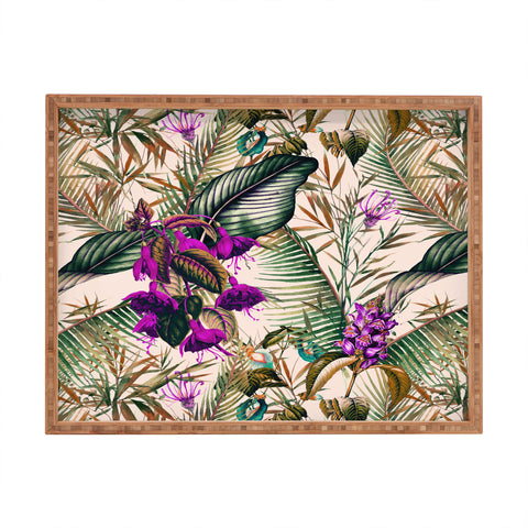 Marta Barragan Camarasa Exotic botanical foliage 018 Rectangular Tray