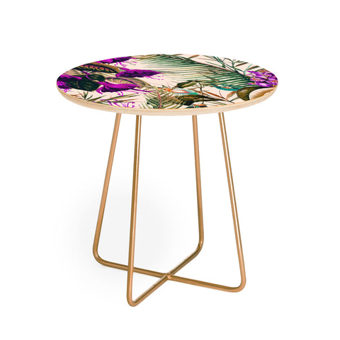 Marta Barragan Camarasa Exotic botanical foliage 018 Round Side Table