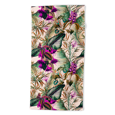 Marta Barragan Camarasa Exotic botanical foliage 018 Beach Towel