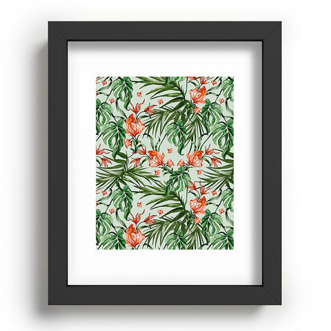 Marta Barragan Camarasa Exotic flower nature 027 Recessed Framing Rectangle