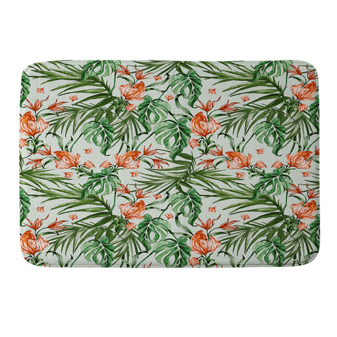 Marta Barragan Camarasa Exotic flower nature 027 Memory Foam Bath Mat