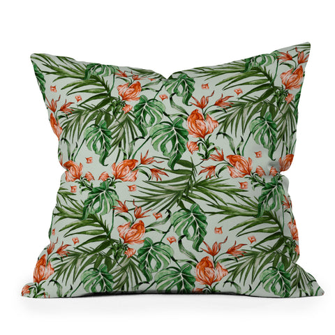 Marta Barragan Camarasa Exotic flower nature 027 Throw Pillow