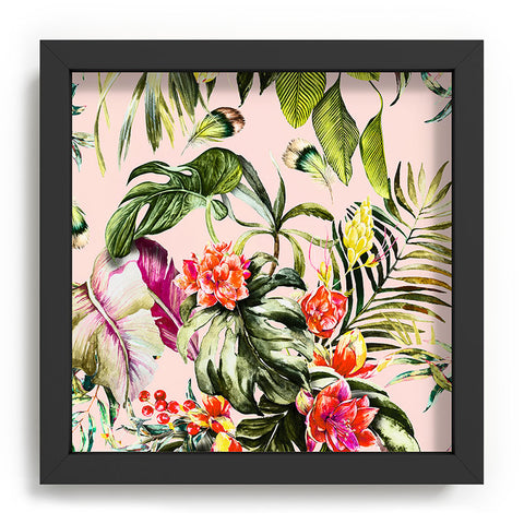 Marta Barragan Camarasa Exotic jungle bouquet Recessed Framing Square