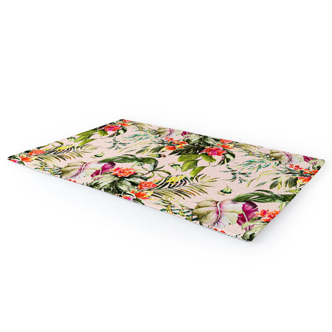 Marta Barragan Camarasa Exotic jungle bouquet Area Rug