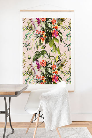 Marta Barragan Camarasa Exotic jungle bouquet Art Print And Hanger