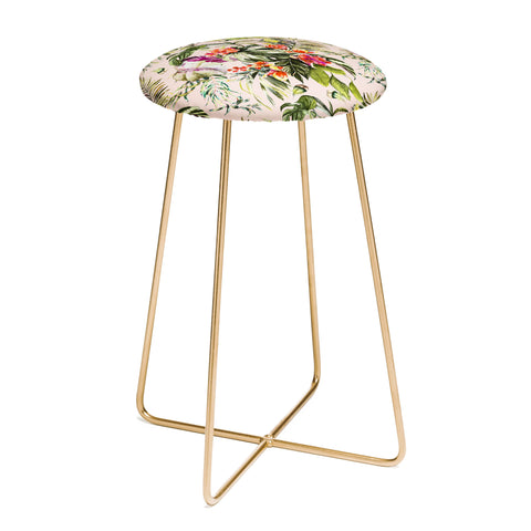 Marta Barragan Camarasa Exotic jungle bouquet Counter Stool