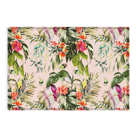 Marta Barragan Camarasa Exotic jungle bouquet Outdoor Rug