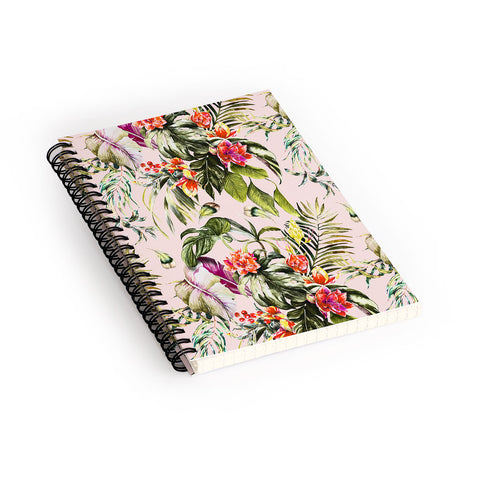 Marta Barragan Camarasa Exotic jungle bouquet Spiral Notebook