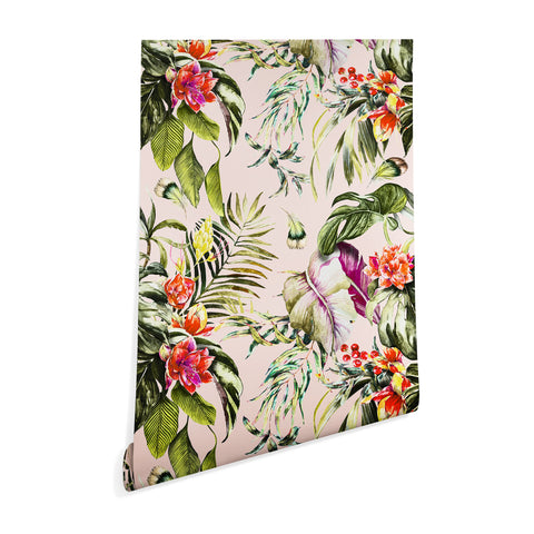 Marta Barragan Camarasa Exotic jungle bouquet Wallpaper