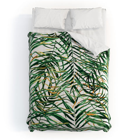 Marta Barragan Camarasa Exotic Leaves Comforter