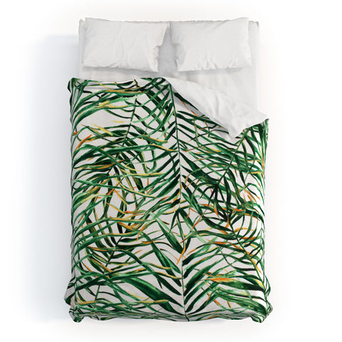 Marta Barragan Camarasa Exotic Leaves Duvet Cover