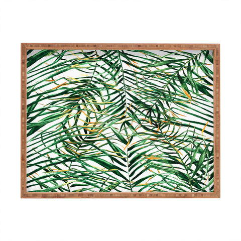 Marta Barragan Camarasa Exotic Leaves Rectangular Tray