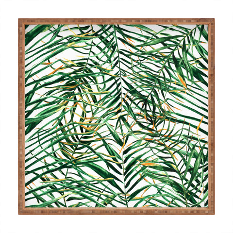 Marta Barragan Camarasa Exotic Leaves Square Tray