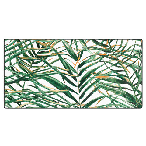 Marta Barragan Camarasa Exotic Leaves Desk Mat