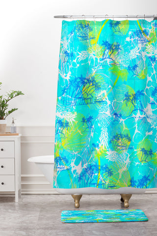 Marta Barragan Camarasa Exotic Marble II Shower Curtain And Mat