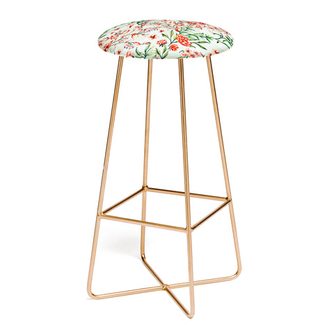 Marta Barragan Camarasa Exotic tropical bloom 027 Bar Stool