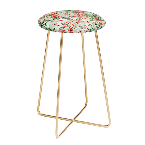 Marta Barragan Camarasa Exotic tropical bloom 027 Counter Stool