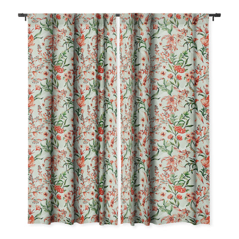 Marta Barragan Camarasa Exotic tropical bloom 027 Blackout Window Curtain