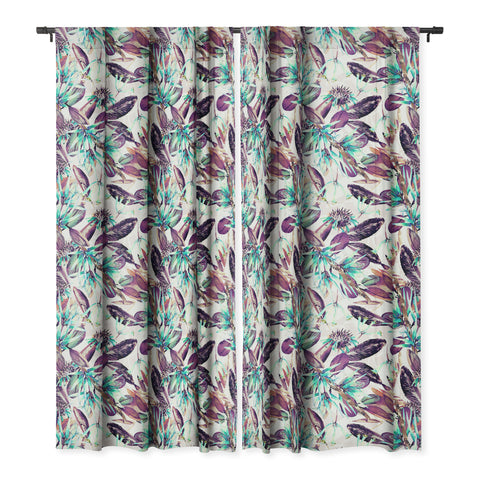 Marta Barragan Camarasa Exotic winter botany Blackout Window Curtain