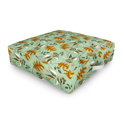 Marta Barragan Camarasa Fall of fall leaves Outdoor Floor Cushion