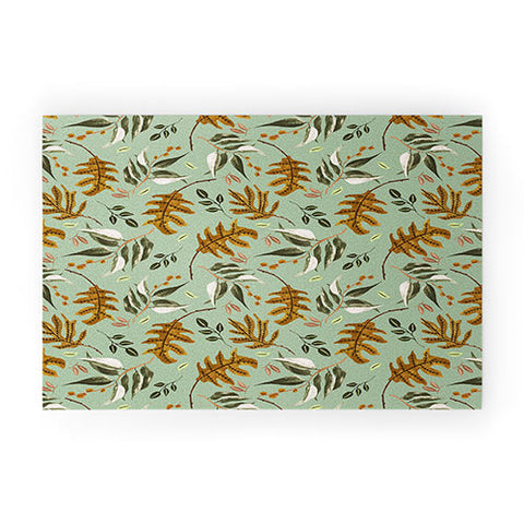 Marta Barragan Camarasa Fall of fall leaves Welcome Mat