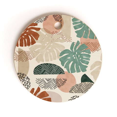 Marta Barragan Camarasa Fantasy abstract nature Cutting Board Round