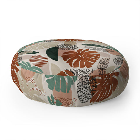 Marta Barragan Camarasa Fantasy abstract nature Floor Pillow Round