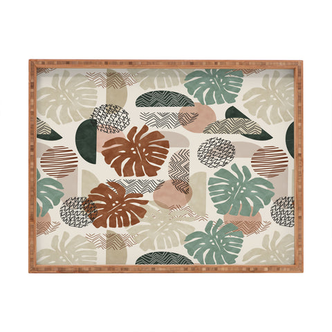 Marta Barragan Camarasa Fantasy abstract nature Rectangular Tray