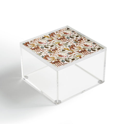 Marta Barragan Camarasa Fawns in the autumn forest Acrylic Box
