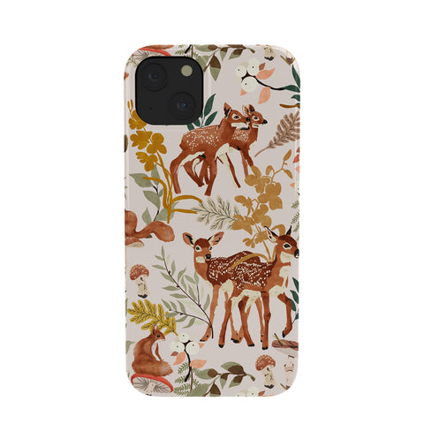 Marta Barragan Camarasa Fawns in the autumn forest Phone Case
