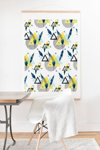 Marta Barragan Camarasa Feathers and triangles Art Print And Hanger
