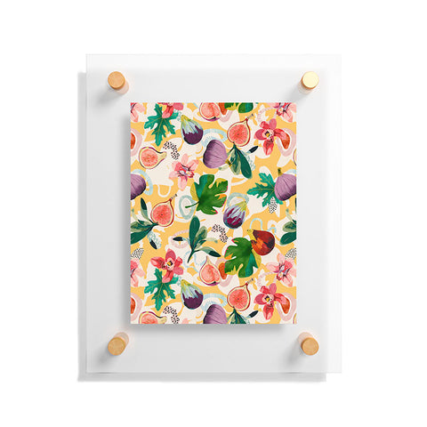 Marta Barragan Camarasa Figs and tropical flowers Floating Acrylic Print