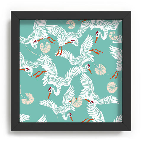 Marta Barragan Camarasa Flock of crane birds I Recessed Framing Square