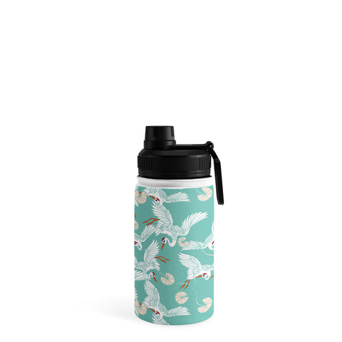 Marta Barragan Camarasa Flock of crane birds I Water Bottle