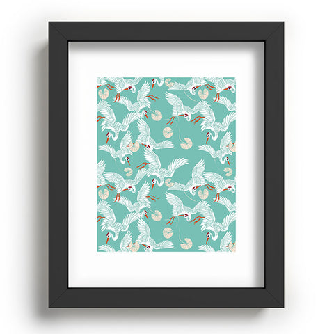 Marta Barragan Camarasa Flock of crane birds I Recessed Framing Rectangle
