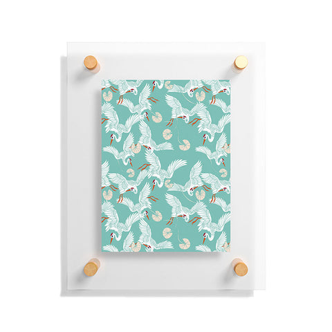 Marta Barragan Camarasa Flock of crane birds I Floating Acrylic Print