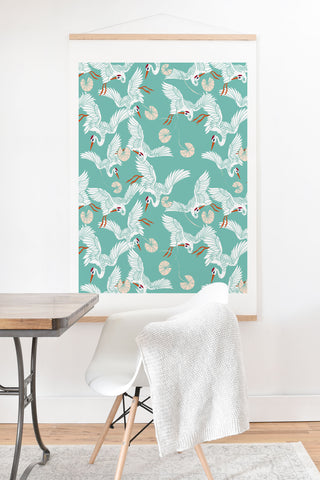 Marta Barragan Camarasa Flock of crane birds I Art Print And Hanger