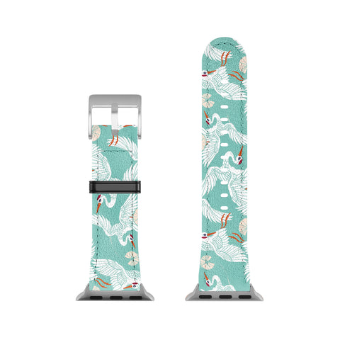 Marta Barragan Camarasa Flock of crane birds I Apple Watch Band