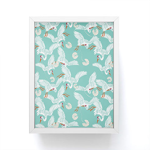 Marta Barragan Camarasa Flock of crane birds I Framed Mini Art Print