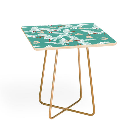 Marta Barragan Camarasa Flock of crane birds I Side Table