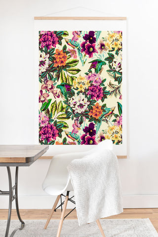 Marta Barragan Camarasa Floral and exotic birds Art Print And Hanger