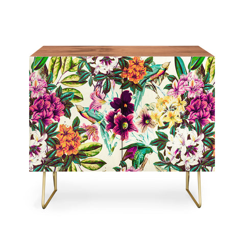 Marta Barragan Camarasa Floral and exotic birds Credenza
